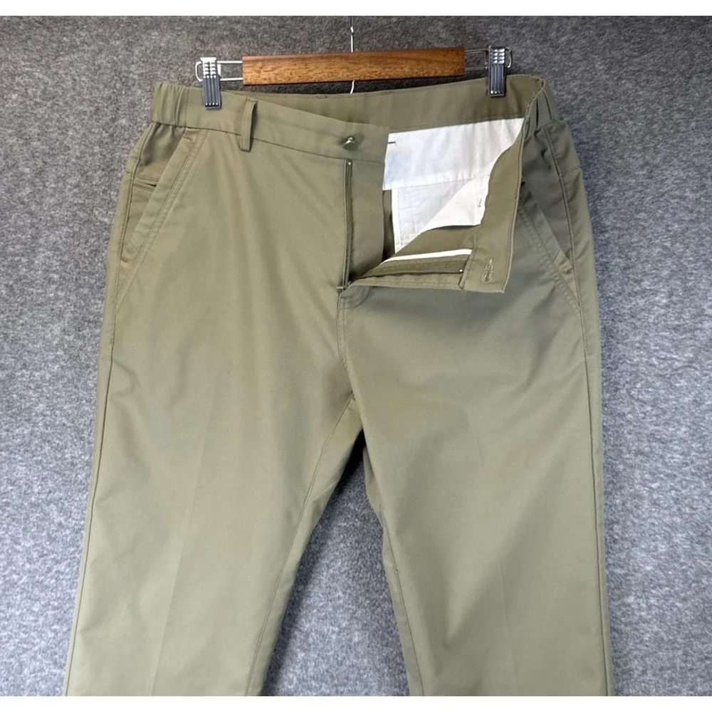 Jack Archer Jetsetter Pants Mens 32x29 Olive Green Performance Chino Golf Travel